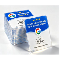 Carte NFC en acrylique, mini-étiquette tactile, plaque Google, affichage intelligent des réseaux sociaux, menu, promotion commerciale