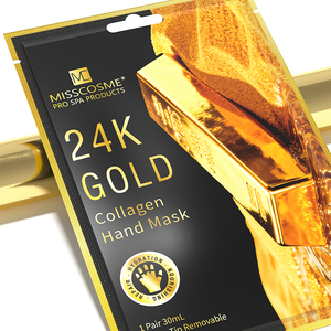 Spa manikur produsen Oem 24K sarung tangan emas masker tangan memelihara mendalam memperbaiki kering kulit kasar kolagen masker tangan - Product Image 2