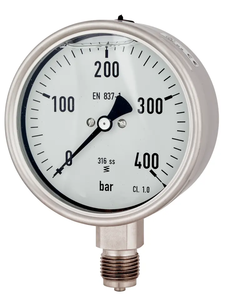 المانومتر الجلسرين شغل قياس الضغط حاوية من الفولاذ المقاوم للصدأ OEM الحافة السائل درجة الحرارة العادية المنشأ الشحن سيليكون عينات - Product Image 6