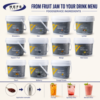 Fruitjam Groothandel 1,3kg x 6 dozen 10 smaken Minimum bestelhoeveelheid 50 dozen voor bakkerijen en voedselverwerkende bedrijven