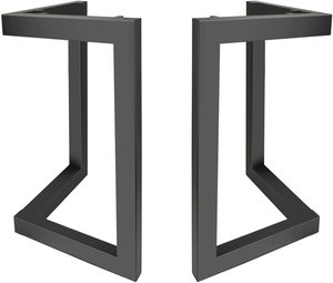 맞춤형 정사각형 블랙 헤비 듀티 산업용 커피 다이닝 오피스 데스크 금속 가구 다리 - Product Image 3