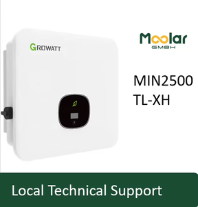 ระบบพลังงานแสงอาทิตย์สำหรับบ้านพร้อมแบตเตอรี่ลิเธียมไอออน MIN2500 TL-XH อินเวอร์เตอร์ MPPT ซิลิคอนโมโนคริสตัลไลน์ 3000W ยี่ห้อ Growatt ราคาสุดคุ้ม - Product Image 4
