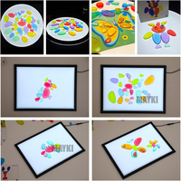 Tableau lumineux LED pour l'intégration sensorielle, jouet éducatif pour la maison, panneau d'activités sensorielles lumineux pour enfants