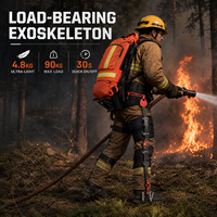 Exosquelette industriel passif de soutien lombaire pour l'assistance portative dans les secteurs minier, de maintenance, et de sauvetage des pompiers