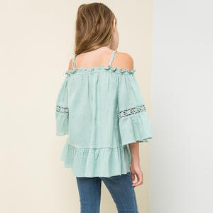 Ropa para Niñas, Blusa con Corte Princesa y Parches, Modelos sin Tirantes, Diferentes Tipos de Diseño de Blusa - Product Image 1