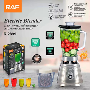 Licuadora Eléctrica 2 en 1 de Alta Velocidad con Cuchilla de Acero Inoxidable, Potente Mezcladora Multifunción para Batidos Caseros - Product Image 1