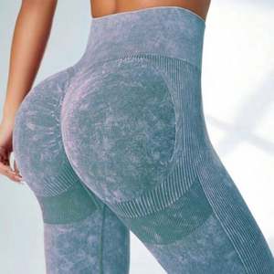 กางเกงเลกกิ้งออกกำลังกายผ้าไนลอนสแปนเด็กซ์ยาวปานกลางเอวยืดระบายอากาศได้ดีเป็นมิตรกับสิ่งแวดล้อม - Product Image 5