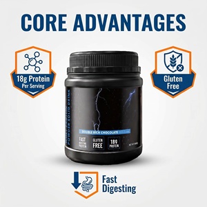 Proteine del Siero di Latte Isolate in Polvere Gusto Cioccolato Integratore Nutrizionale Sportivo Proteine per Recupero Muscolare e Supporto della Resistenza OEM - Product Image 3
