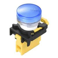 Lampe indicatrice LED multicolore en plastique 220Vac 24Vdc 22mm 25mm CRI 50 Durée de vie 10000h Base Ba9S 50 Lumens