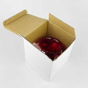 Forniture all'Ingrosso HT: <span class=keywords><strong>Calice</strong></span> per Conservazione di Candele <span class=keywords><strong>e</strong></span> Olio da Chiesa, Bicchieri in Vetro Rosso Ortodosso con Petali, Portacandele - Product Image 3