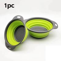Panier égouttoir pliable en silicone pour fruits et légumes, passoire de cuisine pliable en plastique