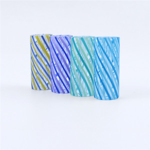 Colorful Striped <b>Glass</b> Nozzle Tip <b>Heat</b> <b>Resistant</b> <b>Glass</b> Mouthpiece - Product Image 5