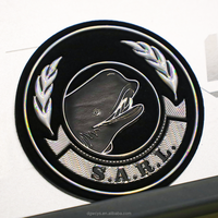 Patch holographique métallique personnalisé en TPU réfléchissant haute fréquence, thermocollant, transparent, avec logo de marque pour chapeaux et vêtements