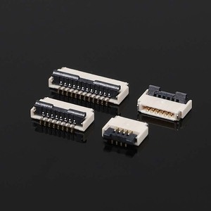 Fpc/ffc mạ Vàng 0.5mm Pitch 1.0h áp lực phía sau vỏ sò ngang SMD siêu mỏng Ổ cắm cáp - Product Image 2