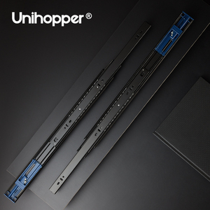 Unihopper 3-Fold 45mm telescopicas mở rộng đầy đủ Tủ Ngăn Kéo kênh mềm đóng bóng mang ngăn kéo Slide - Product Image 6