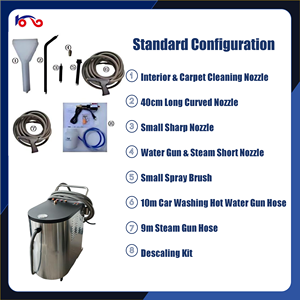 Macchina Elettrica Industriale per <span class=keywords><strong>Lavaggio</strong></span> <span class=keywords><strong>Auto</strong></span> a Vapore ad Alta Pressione, Pulizia <span class=keywords><strong>Interni</strong></span> Motore, Disinfezione ad Alta Temperatura, Acciaio Inossidabile - Product Image 3