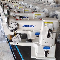 Machine à coudre industrielle JOCKY JK335A à bras cylindrique et alimentation par entraînement pour cuir, chaussures, sacs et tapisserie