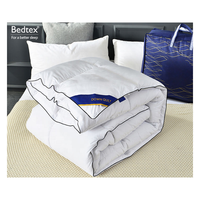 Couette en duvet d'oie 100% coton 400 fils, microfibre polyester, édredon Hilton
