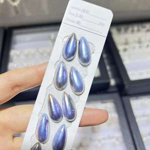 Perles de culture d'eau de mer Wenchi en forme de goutte d'eau, version 5 paires 40569 pour la fabrication de boucles d'oreilles (messege pré-photographié) - Product Image 2