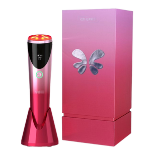 Dispositivo di terapia della luce a infrarossi palmare di fascia alta per Lifting viso collo massaggiatore fotone pelle stringere ABS acciaio inox <span class=keywords><strong>LED</strong></span> - Product Image 6