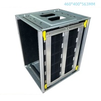Support de stockage de cartes de circuits imprimés ESD, cadres supérieur et inférieur, en plastique noir, pour rangement de cartes SMT, en alliage d'aluminium