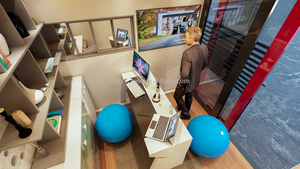 20ft 40ft Contenedor Oficina Exterior Mini Pod Casa Prefabricada Oficina Modular Exterior Cobertizo <span class=keywords><strong>de</strong></span> Trabajo <span class=keywords><strong>Arrendamiento</strong></span> Espacio <span class=keywords><strong>de</strong></span> Oficina Compartido - Product Image 6