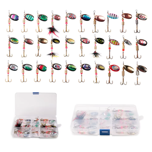 Ushazer 3g-7g metallo Spinner esche Set Hard Spoon esca per trota spigola carpa <span class=keywords><strong>salmone</strong></span> in metallo artificiale esca da pesca per trota <span class=keywords><strong>salmone</strong></span> - Product Image 3