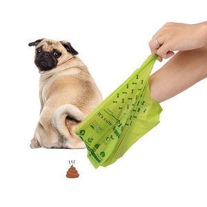 Sacs à déchets pour animaux de compagnie, de type gilet, épais, entièrement biodégradables et compostables, pour l'élimination des excréments d'animaux - Product Image 3