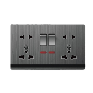 Fabricación profesional Último Negro. Oro. Blanco. Tiras acrílicas grises Enchufe de pared universal Enchufe del Reino Unido Smart Life Impermeable - Product Image 5