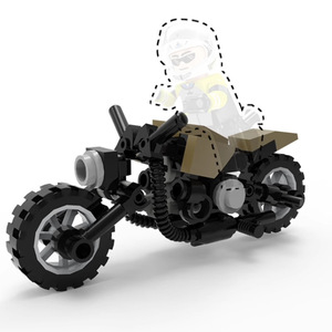 Modèle de moto en briques à assembler, blocs de construction DIY, mini-ensemble de jouets, cadeau éducatif, collection pour enfants, <span class=keywords><strong>Montessori</strong></span>, voiture - Product Image 3