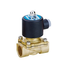 Válvula de Agua Neumática Bidireccional de Cobre 2W160-15, Normalmente Cerrada, Válvula Solenoide con Válvula de Aire - Product Image 1
