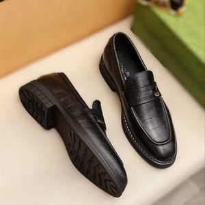 Chaussures Monk en cuir noir pour homme, fermeture à lacets, détails brogue, pour les occasions formelles, les mariages et la saison d'automne - Product Image 2