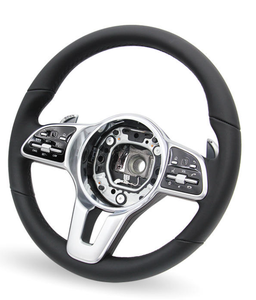 Volante de Cuero Negro Personalizado con Botones para <span class=keywords><strong>Mercedes</strong></span> Benz C GLC E S CLS AMG Zc-801-p2-y, Gran Venta - Product Image 1