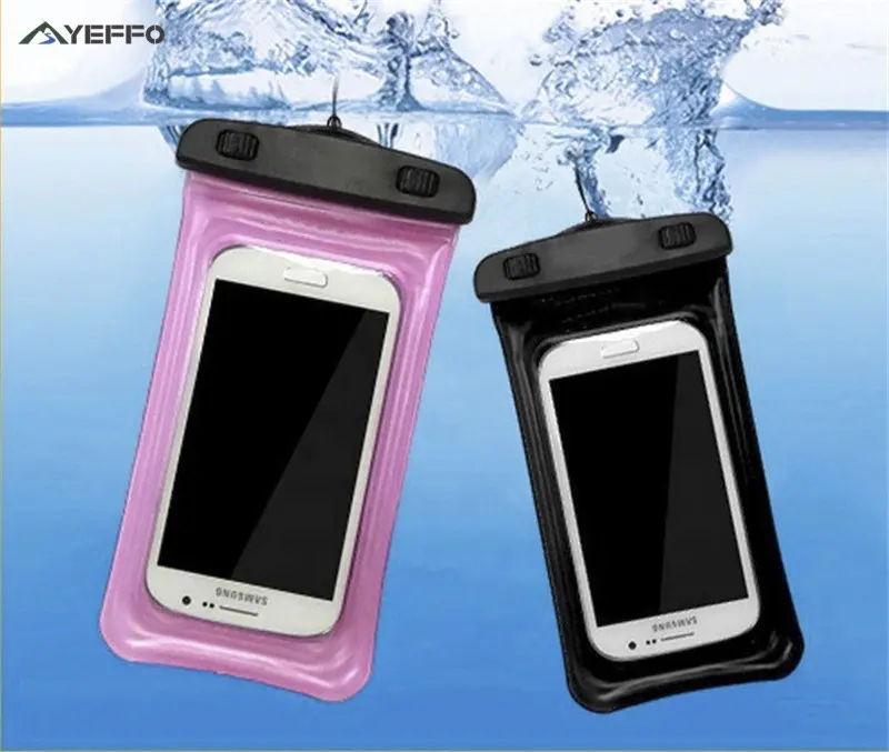 Custodia per telefono impermeabile in PVC borsa asciutta, accessori da spiaggia borse per cellulari trasparenti telefono cellulare aziendale