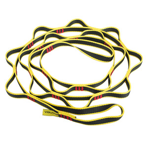 Cuerda de yoga Vouix de 180 cm, correa plana duradera de color amarillo para entrenamiento de flexibilidad - Product Image 1