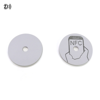 Suivi des actifs 13.56MHz largement utilisé NTAG215 RFID Token Patrol Tag NFC Coin TAG