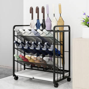 <span class=keywords><strong>Portaombrelli</strong></span> JH-Mech con Ruote <span class=keywords><strong>per</strong></span> Ingresso con Vassoio Raccogligocce Organizzatore <span class=keywords><strong>per</strong></span> Mazze da Golf <span class=keywords><strong>Portaombrelli</strong></span> in Metallo Nero - Product Image 1