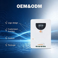 Contrôleur de charge solaire MPPT Lumiax 12V 24V 40A avec écran LCD, éclairage pour camping-car et yacht, Bluetooth, lithium