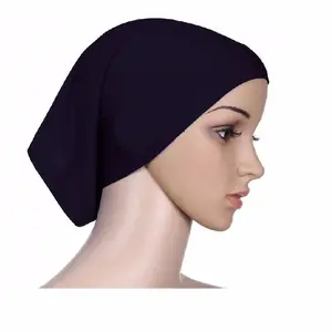 Soft Stretchable Islamitische Moslim Vrouwen Hoofd Sjaal Caps Katoen Underscarf Hoeden Hijab Cover Hoofd Motorkap 30Cm * 24cm