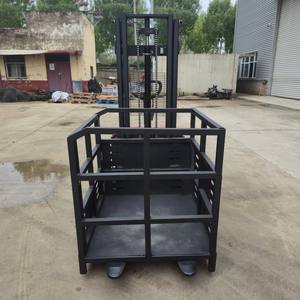 Tiongkok obral besar 500kg 1000kg pemetik Forklift 4M 5m pesanan berdiri pemetik angkat listrik dengan pengisi daya di atas - Product Image 2