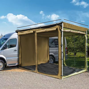 Tente de camping Oxford à une chambre pour voiture, auvent latéral, protection contre la pluie et la rosée, équipée de vinyle - Product Image 3