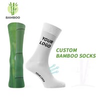 KT376 Conception personnalisée/Logo/Boîte Chaussettes en bambou pour homme Chaussettes unisexes respirantes Elite Basketball Sport Crew Dress