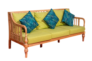 Indochine luxe frêne en bois Chesterfield canapé confortable maison salon meubles siège coussin oreiller pour Villa appartement - Product Image 3