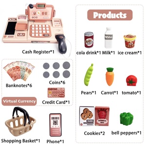 <span class=keywords><strong>Jouet</strong></span> <span class=keywords><strong>caisse</strong></span> <span class=keywords><strong>enregistreuse</strong></span> électronique DIY pour enfants <span class=keywords><strong>avec</strong></span> <span class=keywords><strong>scanner</strong></span> et microphone, <span class=keywords><strong>jouet</strong></span> éducatif pour faire les courses - Product Image 3