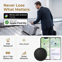 Traceur de clés et d'objets pour les passionnés de technologie, compatible avec le système double Find My et Android, autonomie de 1 an, format mini-pile