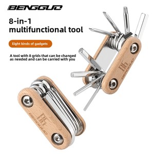 BG-9850 Acier allié 45CR Forgé Tournevis 8-en-1 Clé T25 Mini <span class=keywords><strong>Outil</strong></span> combiné pour vélo <span class=keywords><strong>Outil</strong></span> <span class=keywords><strong>multifonction</strong></span> à élastique - Product Image 5