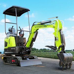 Miniexcavadora de orugas con motor CE EPA, oferta especial, excavadora compacta Landward XT18 de 1 tonelada, 2 hidráulicas, pequeños precios, bajo mantenimiento - Product Image 5