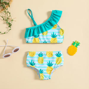 Nouvelles filles une épaule licou Bikini enfants une pièce deux pièces <span class=keywords><strong>maillot</strong></span> <span class=keywords><strong>de</strong></span> <span class=keywords><strong>bain</strong></span> filles mignon <span class=keywords><strong>maillot</strong></span> <span class=keywords><strong>de</strong></span> <span class=keywords><strong>bain</strong></span> en gros plage fête bébé vêtements - Product Image 3