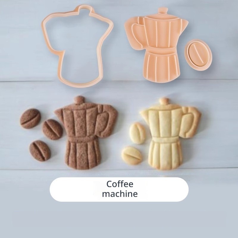 Coffee machine (with coffee bean mold)