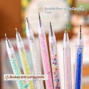 Couteau à bulles mignon style Ins, en forme de cœur, avec poignée en plastique, pour journal, autocollants, coupe-papier, couteau utilitaire - Product Image 6